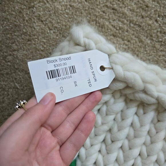 NWT Mischa Lampert Kelly and White Large Snood - Picture 12 of 13